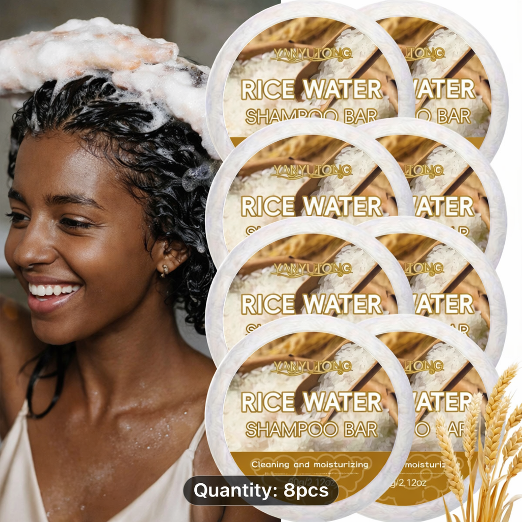 Vegan Raw Rice Water Shampoo Bars