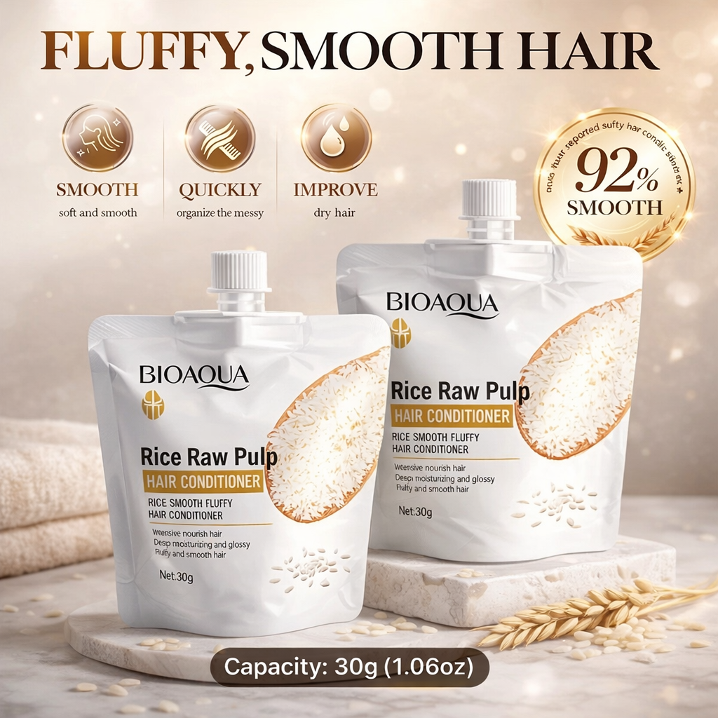Vegan Raw Rice Pulp Hair Conditioner