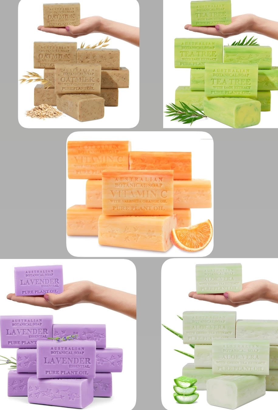 Vegan Botanical Bar Soaps